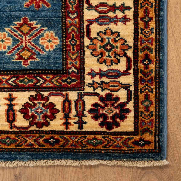 שטיח קזאק - קייזר כחול 156*104 KAYZAR