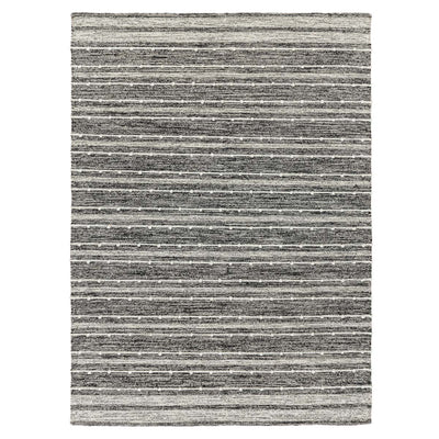 שטיח גפן כותנה 11 שחור/לבן ללא פרנזים