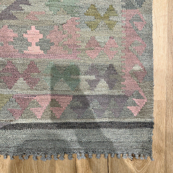 שטיח קילים פרסי רטרו ענתיק וואש 00 צבעוני 297*195 KILIM