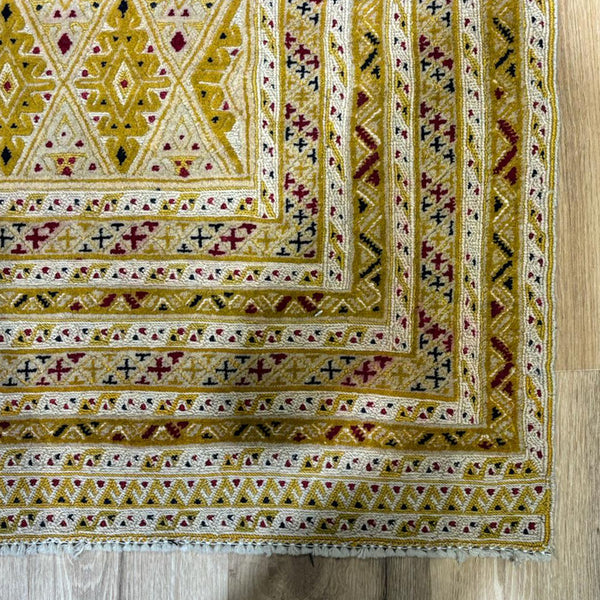 שטיח אוזבקי צהוב 193*148 UZBEK