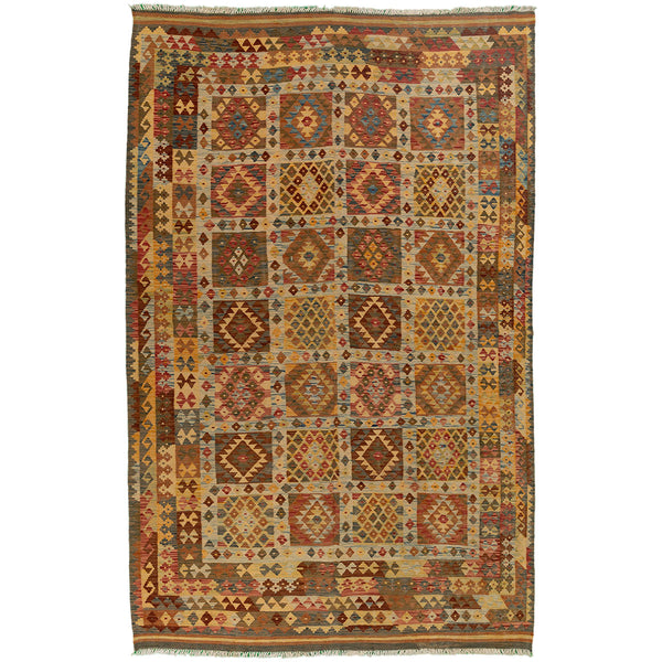 שטיח קילים אפגני צבעוני 304*188 KILIM