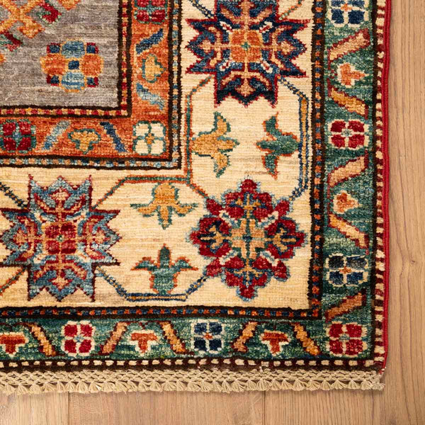 שטיח קזאק - קייזר אפור 216*150 KAYZAR