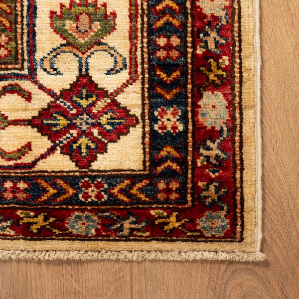 שטיח קזאק - קייזר לבן 254*183 KAYZAR