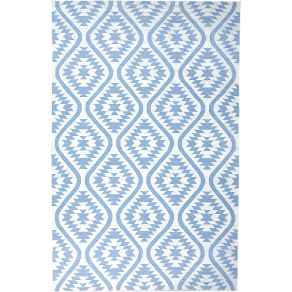 שטיח קילים הדס 11 תכלת/לבן KILIM