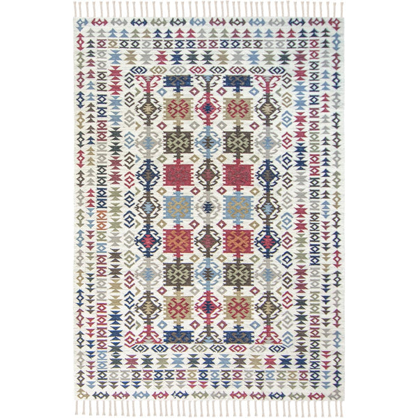 שטיח קילים שיראז 01 צבעוני עם פרנזים KILIM