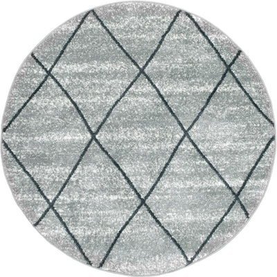 שטיח מרקש 21 אפור עגול | השטיח האדום