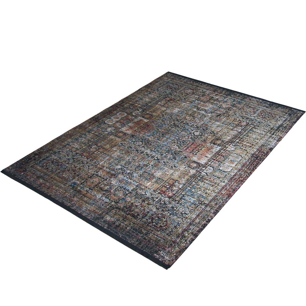 שטיח אלכסנדריה 02 צבעוני עם פרנזים | השטיח האדום