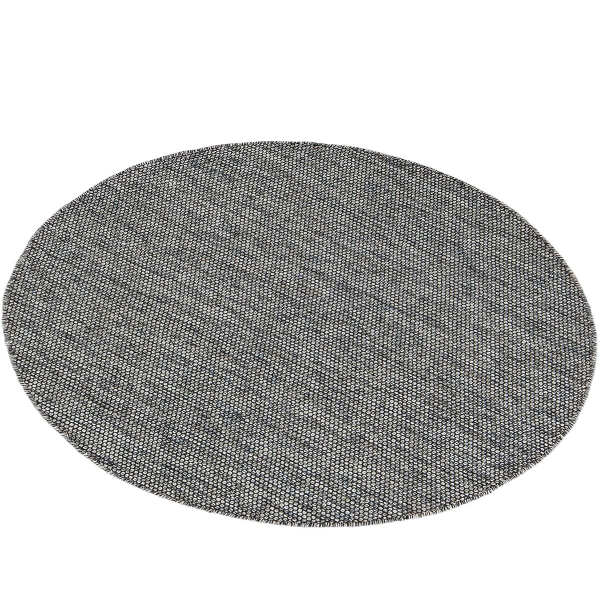 שטיח גפן כותנה 01 אפור כהה עגול | השטיח האדום