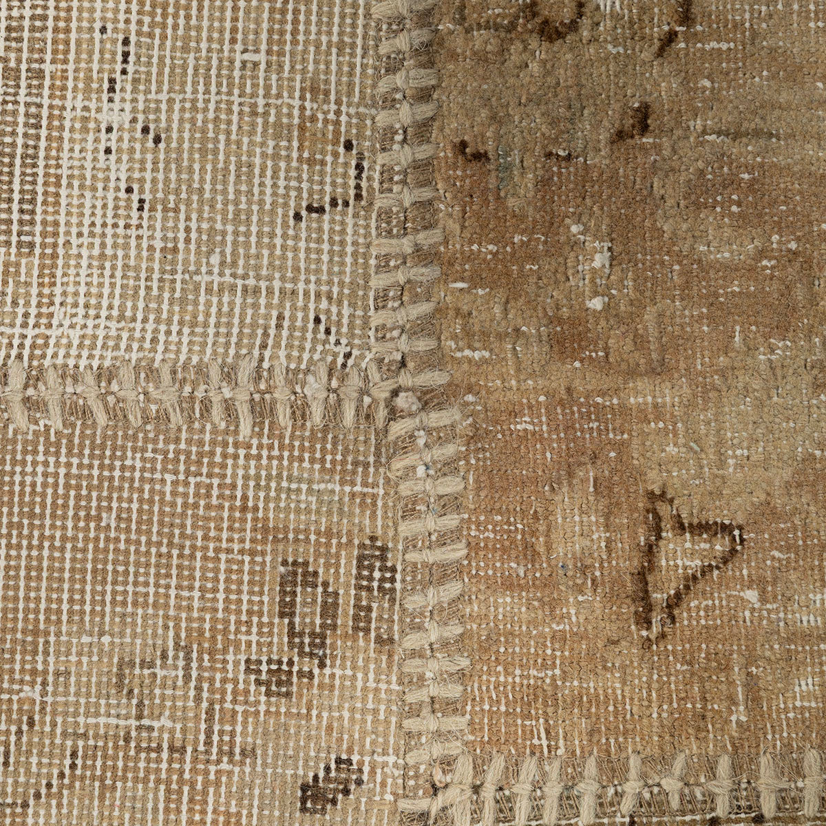 שטיח טלאים חום/בז' 240*176 PATCH