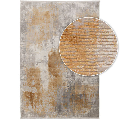 שטיח ברצלונה 03 אפור/צהוב BARCELONA