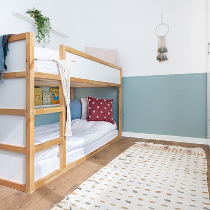 שטיח קילים נורדי 01 צבעוני עם פרנזים | השטיח האדום | עיצוב טל וולנסקי, צילום עידן ואיתן