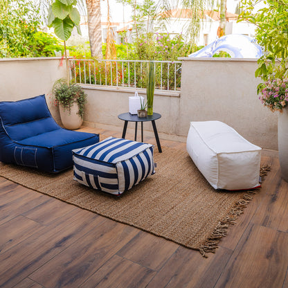 שטיח תמר אריגה גסה 01 בז' עם פרנזים TAMAR