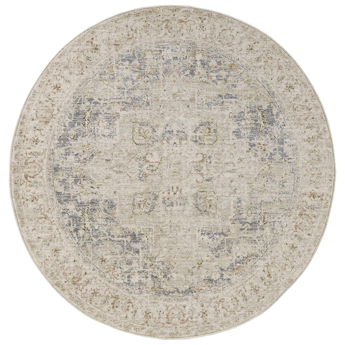 שטיח מיראז אפור/כחול עגול MIRAGE