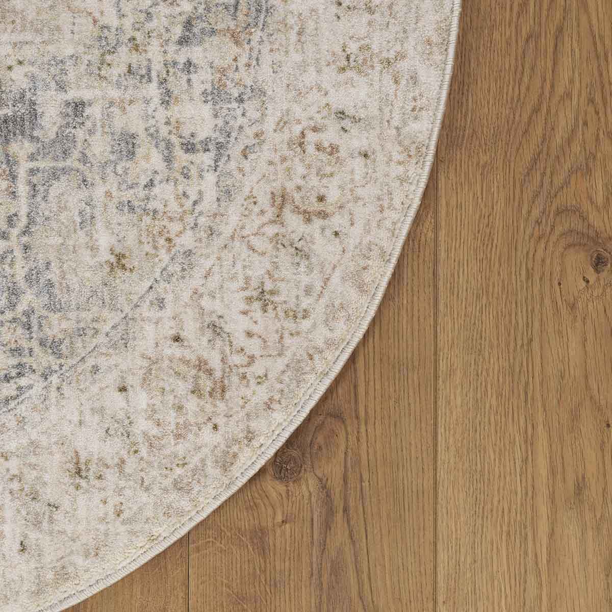 שטיח מיראז אפור/כחול עגול MIRAGE