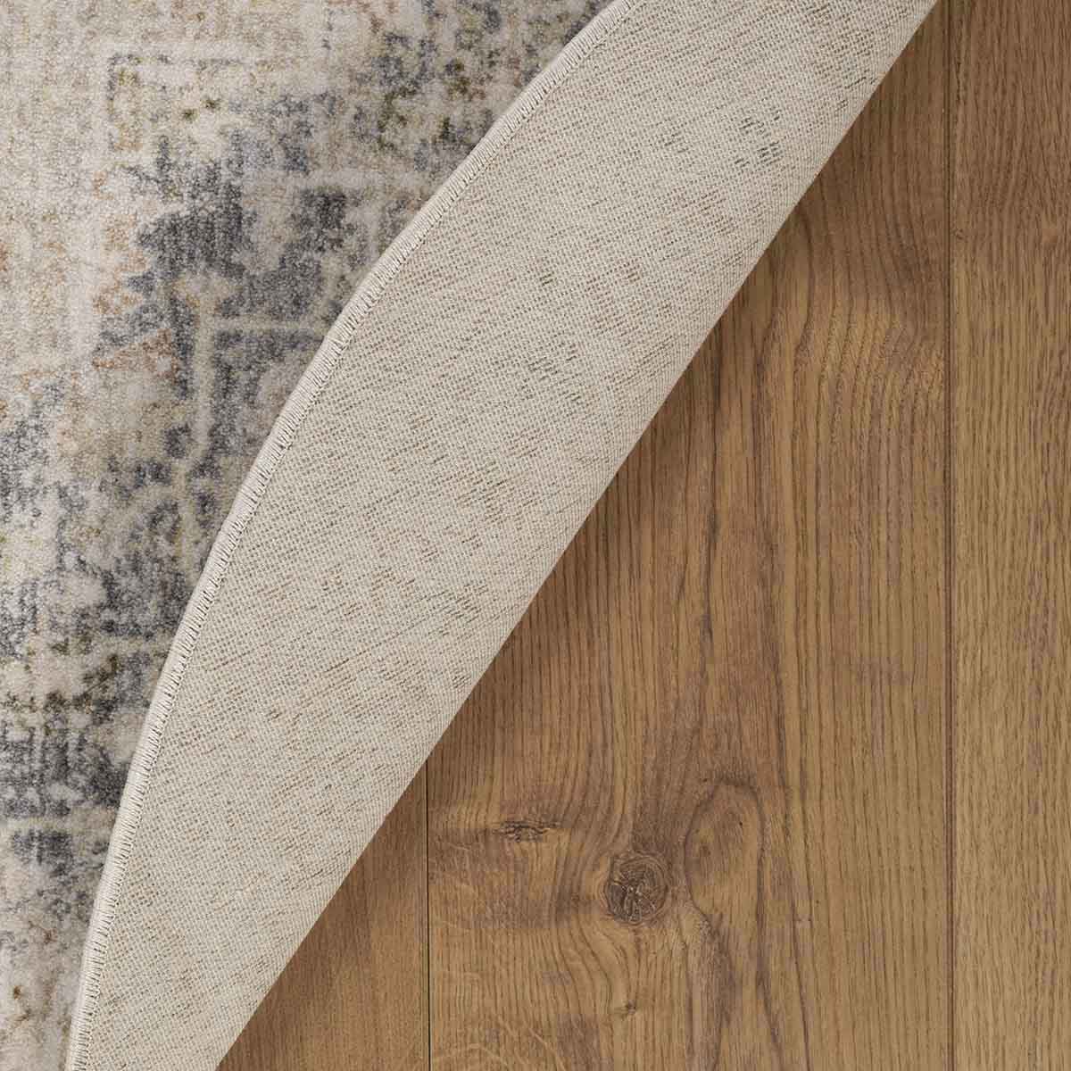 שטיח מיראז אפור/כחול עגול MIRAGE