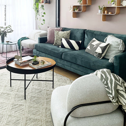 שטיח חבל מרוקאי 01 אפור HEVEL