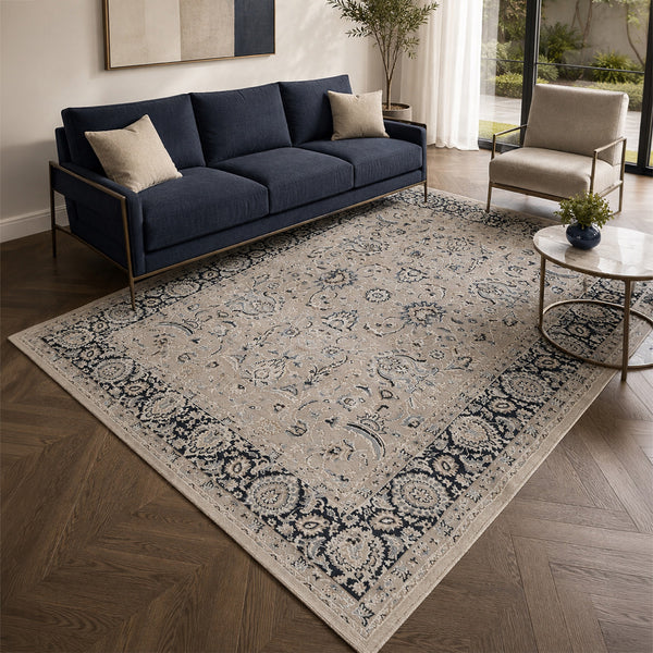 שטיח ויסטה קרם-כחול VISTA