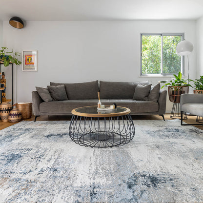 שטיח מדריד 16 אפור/כחול כהה MADRID