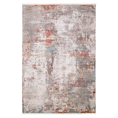 שטיח ג'איפור 02 אפור/אדום/כחול JAIPUR