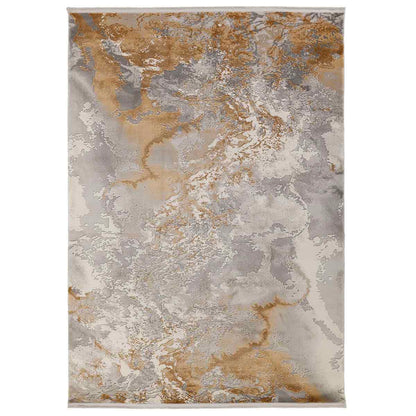 שטיח ברצלונה 04 אפור/צהוב BARCELONA