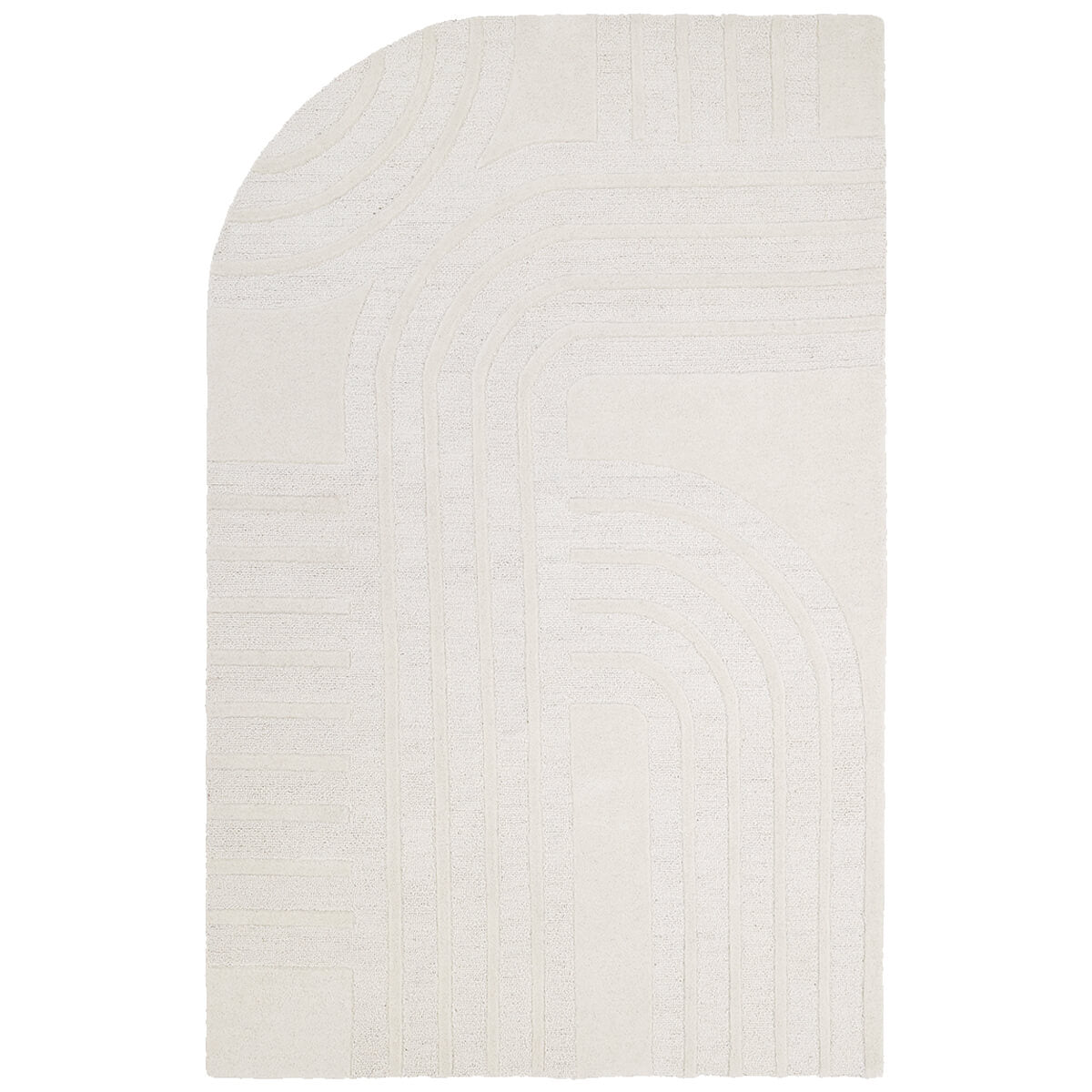 שטיח מון לבן/בז' MOON