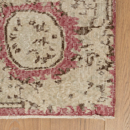 שטיח וינטג' אנטולי צבעוני קרם/ורוד 310*209 VINTAGE