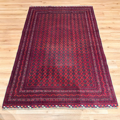 שטיח אפגני באשיר 00 אדום 244*155