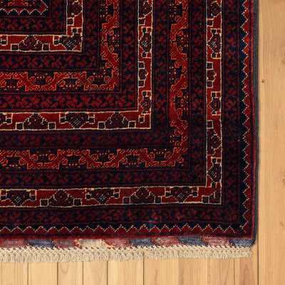 שטיח אפגני באשיר אדום 288*198 BASHIR