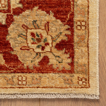 שטיח סופר זיגלר בז'/אדום 191*150 SUPER ZIGLER