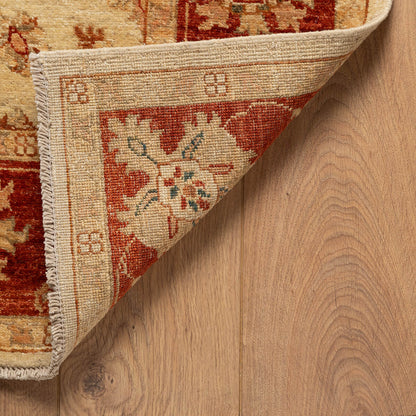 שטיח סופר זיגלר בז'/אדום 191*150 SUPER ZIGLER