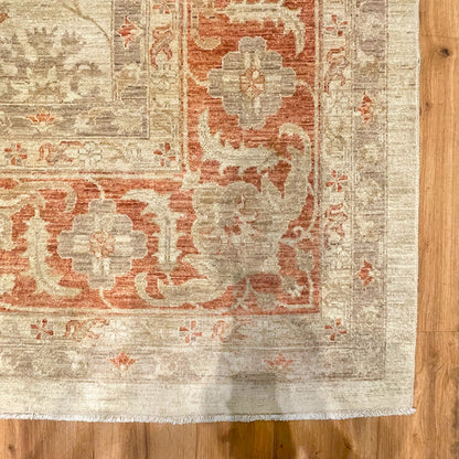 שטיח סופר זיגלר 00 בז'/אדום 465*303 SUPER ZIGLER