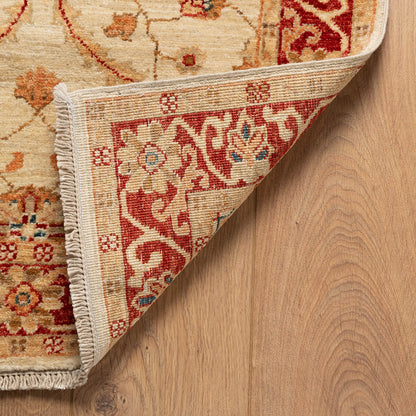 שטיח סופר זיגלר בז'/אדום ראנר 288*81 SUPER ZIGLER