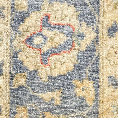 שטיח סופר זיגלר פרחן 00 בז'/תכלת/כחול 243*171 UZBEK