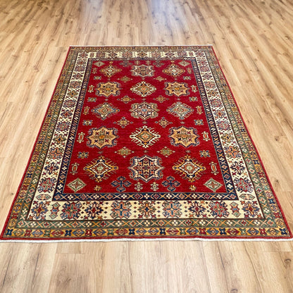 שטיח סופר קזאק 00 אדום/בז' 237*186 KAZAK