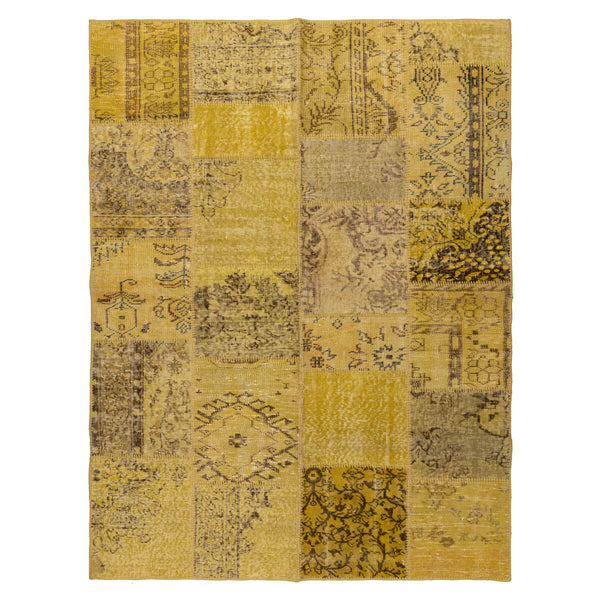 שטיח טלאים צהוב 201*151 PATCHE