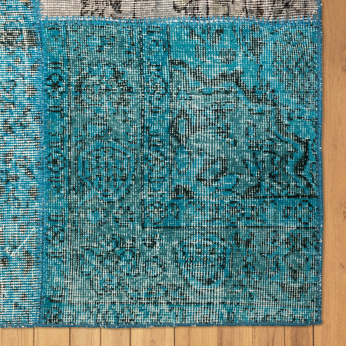 שטיח טלאים טורקיז/אפור 400*300 PATCHE