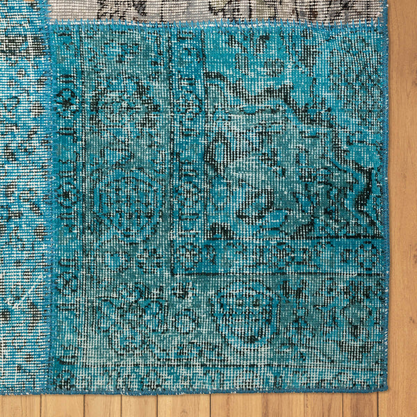 שטיח טלאים טורקיז/אפור 400*300 PATCHE