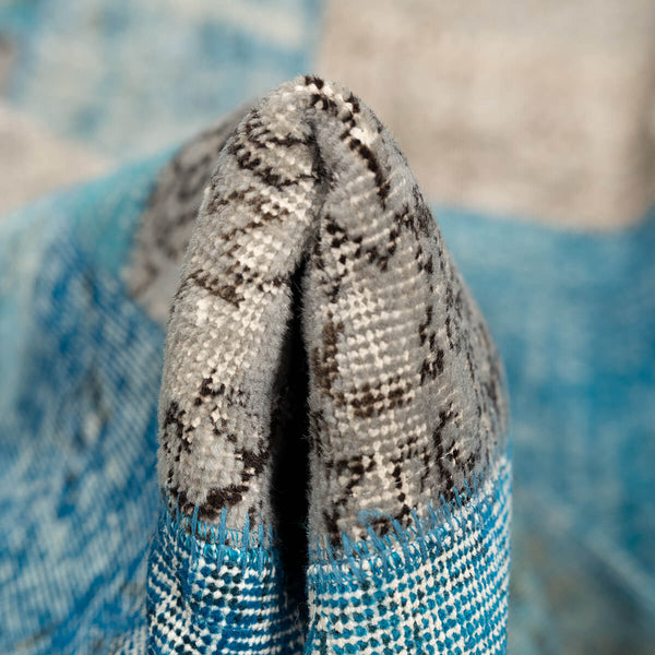 שטיח טלאים טורקיז/אפור 400*300 PATCHE - hover