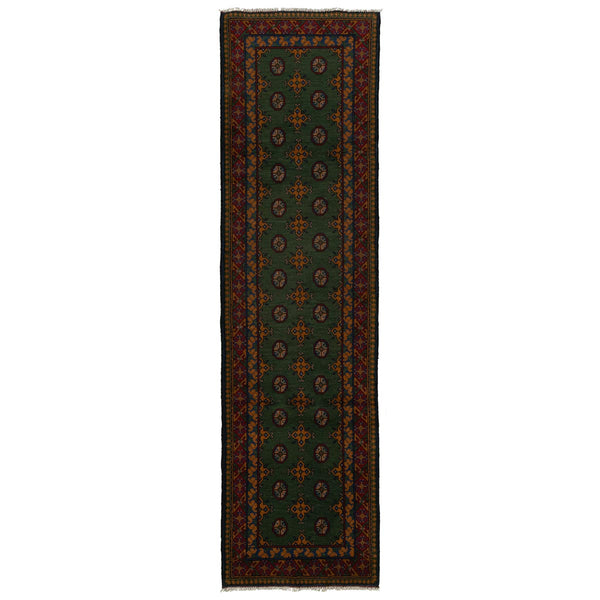 שטיח קאבול ירוק ראנר 305*83 KABUL