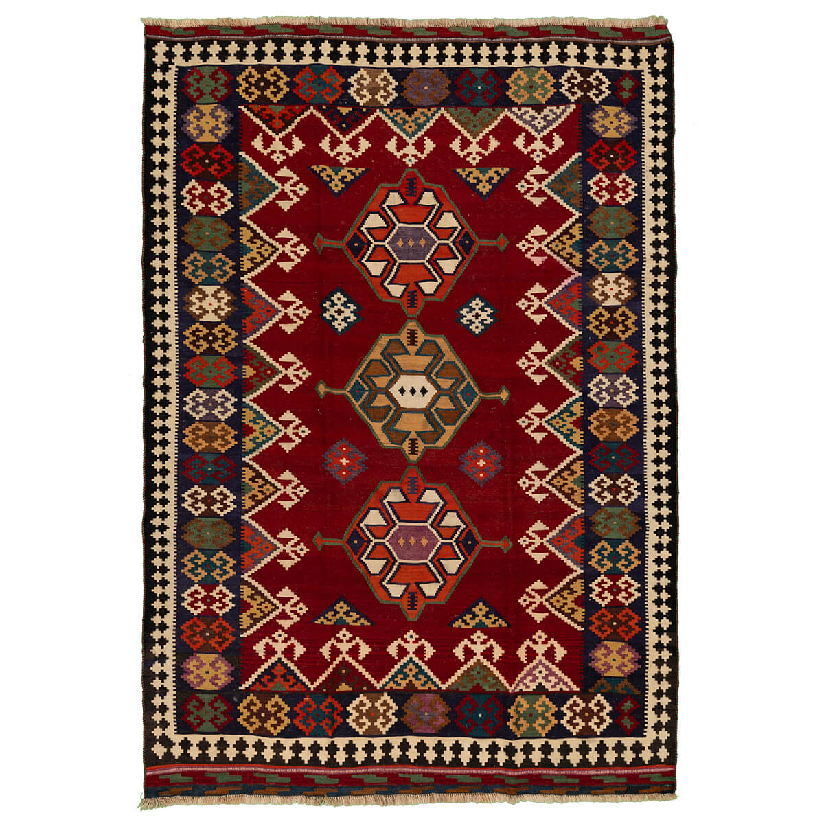שטיח קילים קשקאי צבעוני 221*150 KILIM