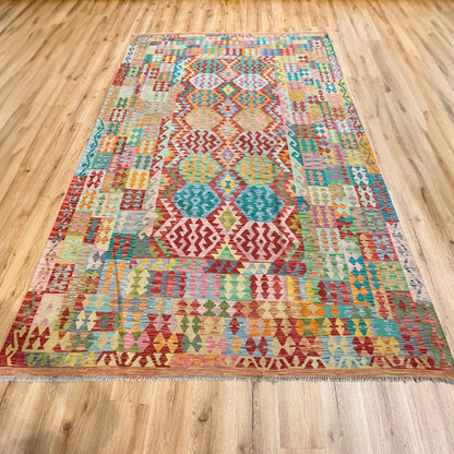 שטיח קילים פרסי רטרו 00 אפור 297*200 KILIM