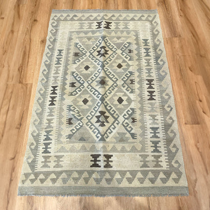 שטיח קילים פרסי רטרו ענתיק וואש 00 בז' 154*104 KILIM