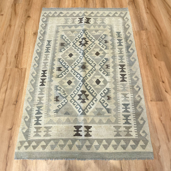 שטיח קילים פרסי רטרו ענתיק וואש 00 בז' 154*104 KILIM