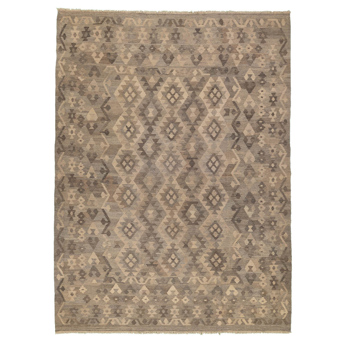 שטיח קילים פרסי רטרו בז' 252*190 KILIM