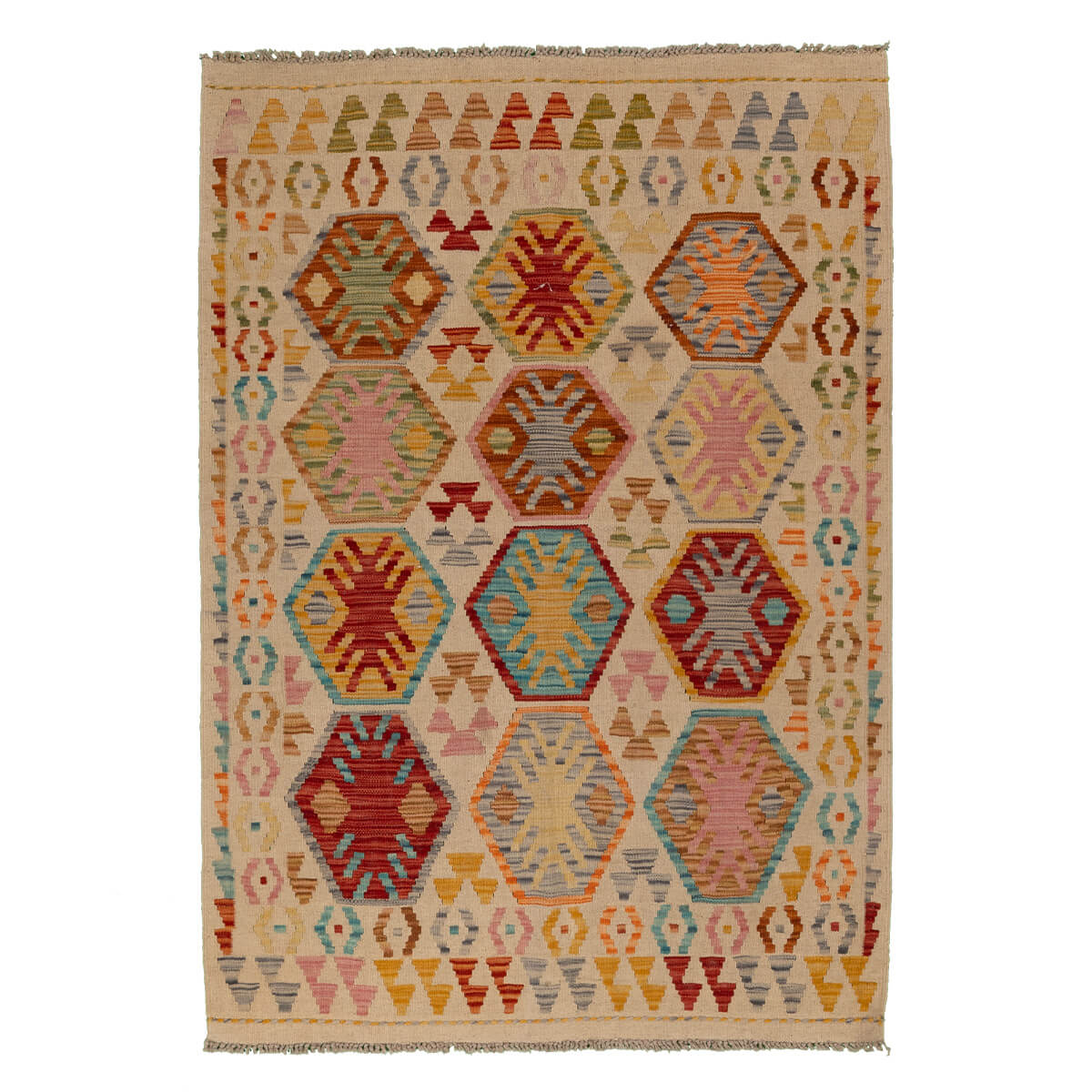 שטיח קילים פרסי רטרו צבעוני 148*104 KILIM
