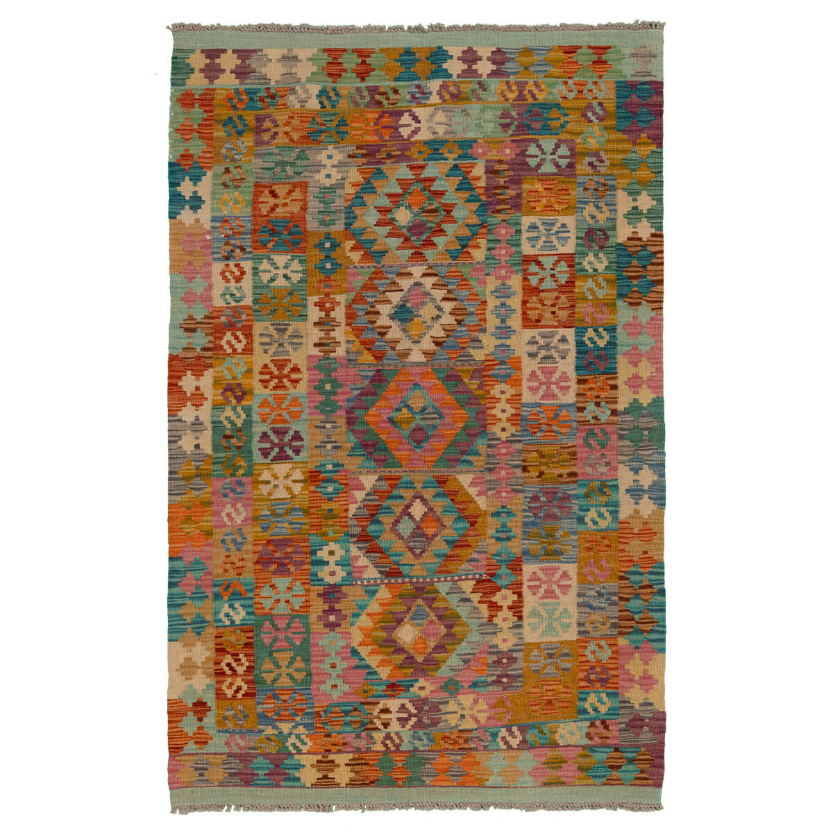 שטיח קילים פרסי רטרו צבעוני 160*104 KILIM