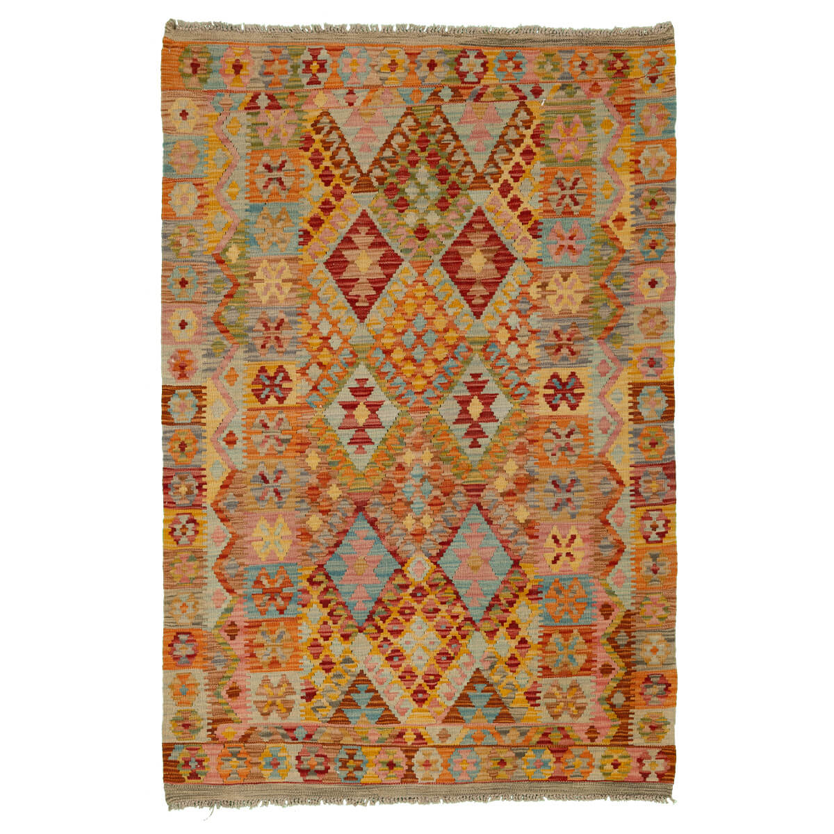 שטיח קילים פרסי רטרו צבעוני 156*107 KILIM