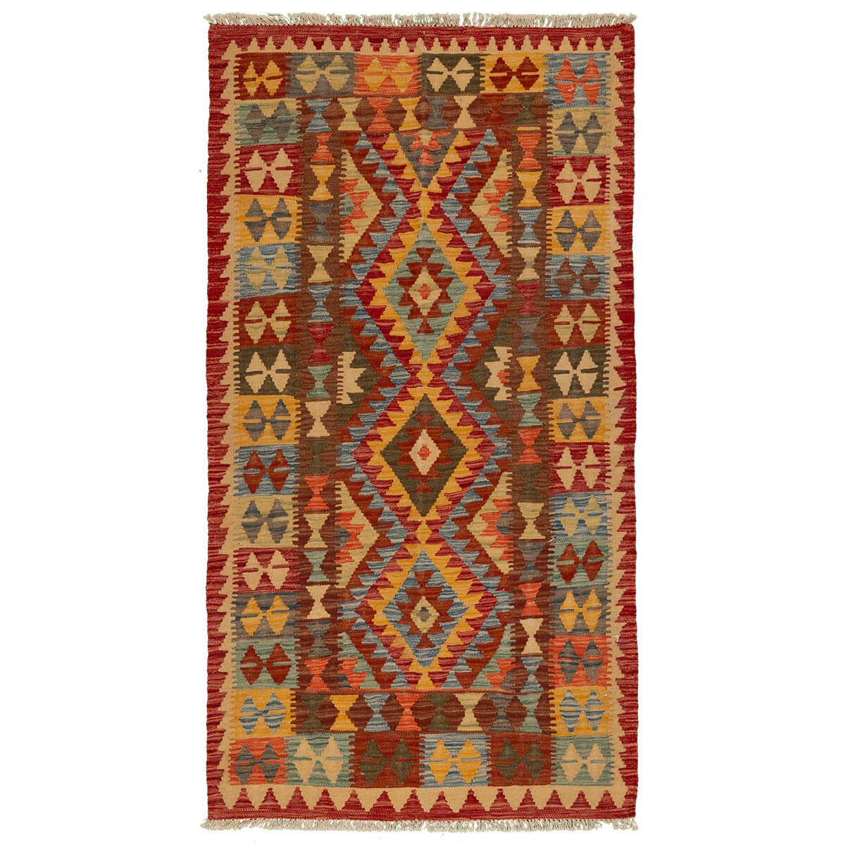 שטיח קילים פרסי רטרו צבעוני 200*110 KILIM