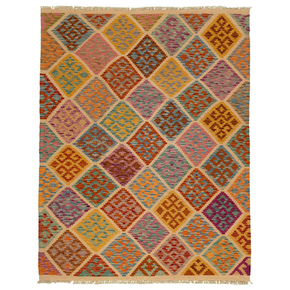 שטיח קילים פרסי רטרו צבעוני 198*151 KILIM