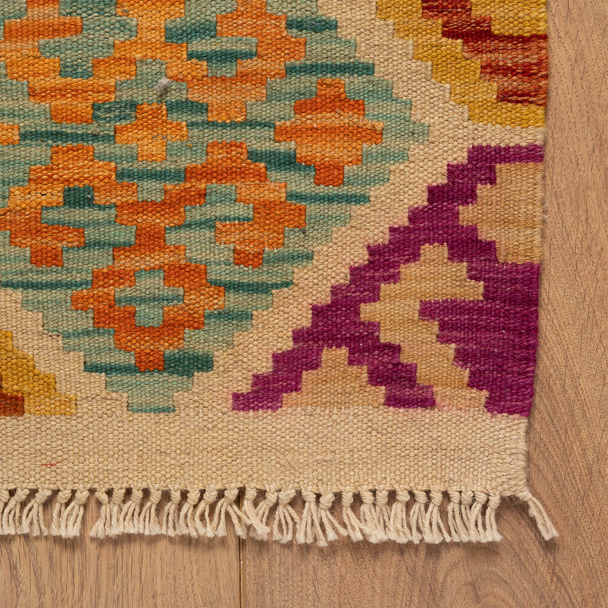 שטיח קילים פרסי רטרו צבעוני 198*151 KILIM